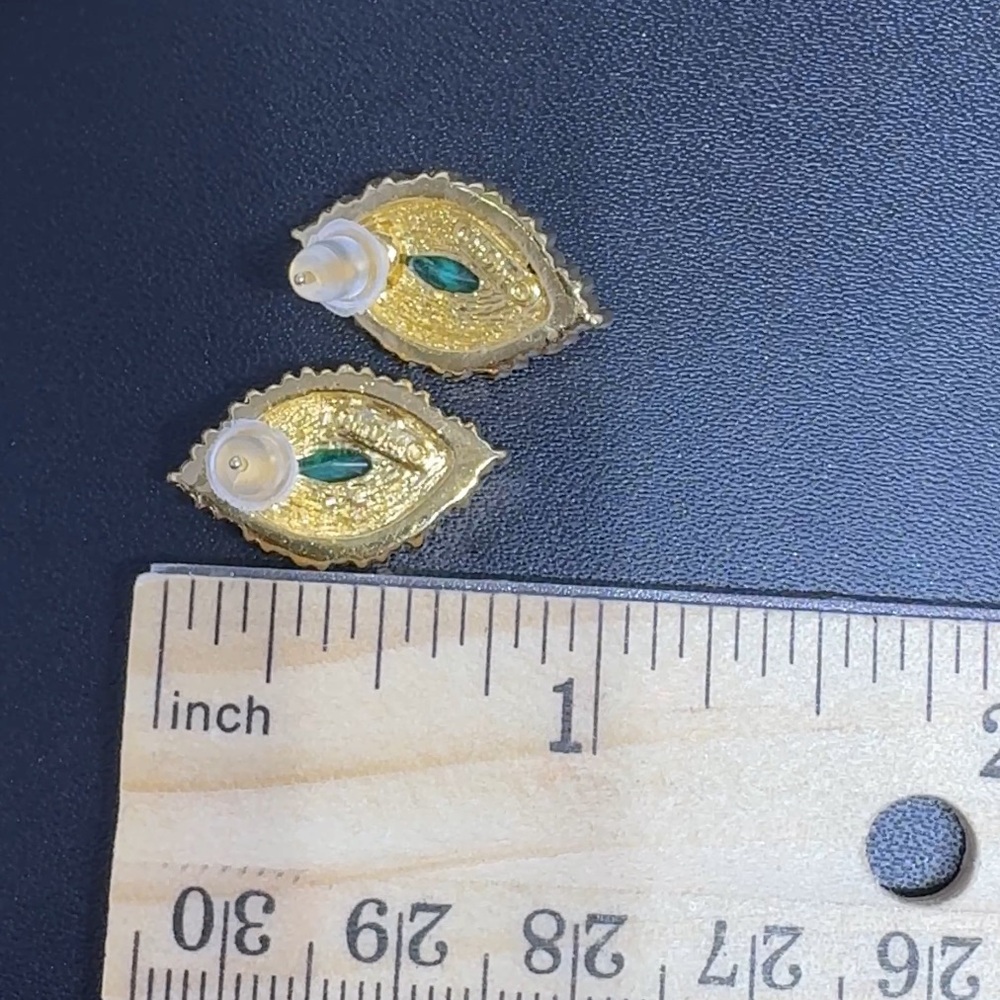 Dior Gold-Plated Earrings for Pierced Ears and Necklace Set - Picture 6 of 11